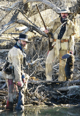 Fur trappers. Image courtesy Fort Uncompahgre.
